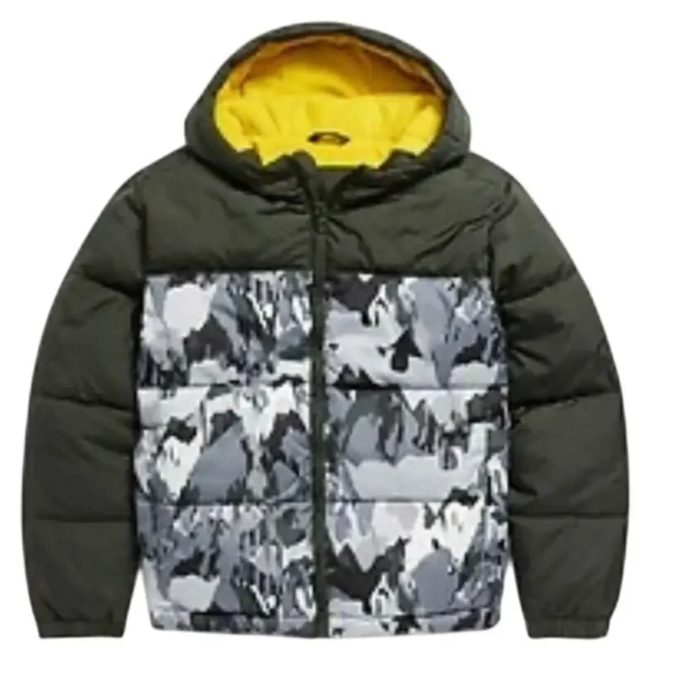 Old Navy Boys' Camo Water-Resistant Hooded Puffer Jacket